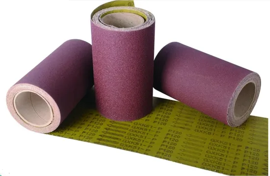 Aluminum Oxide Woodworking Sand Paper Cloth Roll on Metal 