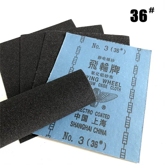 Fliegendes Rad-Sandtuch, Aluminiumoxid 36# zum Polieren